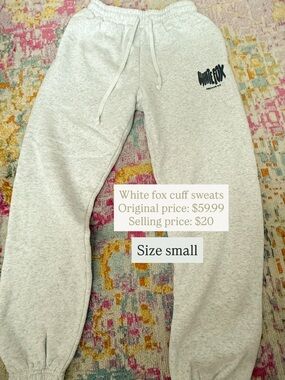 White Fox Boutique Light Gray Cuffed Sweatpants